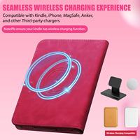 Étui de protection en cuir PU magnétique de haute qualité certifié RoHS avec sangle de maintien pour Kindle Paperwhite 11e/12e génération 6,8/7 pouces