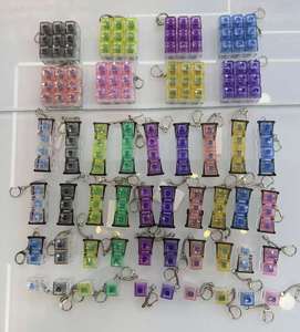 Cross-border Explosive Transparent Key Decompression Key Pendant Fingertip <b>Press</b> Luminous Toy Fingertip <b>Button</b> Toy - Product Image 3