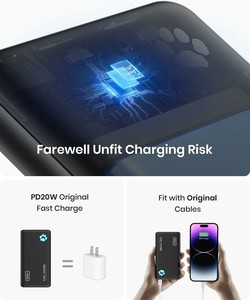 Cargador Portátil <span class=keywords><strong>INIU</strong></span> Slim Power Bank 10000mAh USB C PD20W de Carga Rápida, Batería <span class=keywords><strong>Externa</strong></span> Ultrafina, Powerbank de Viaje - Product Image 4