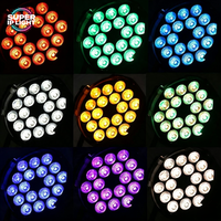 Projecteur LED Par RGBW 18x10W de haute qualité 4-en-1 200W DMX512 pour événements intérieurs, mariages et scènes