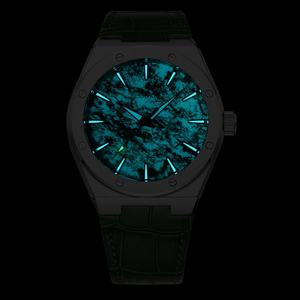 Reloj de Cuarzo de Acero Inoxidable OEM ODM con Logotipo Personalizado, Reloj de Pulsera de Alta Calidad con Esfera de Piedra Natural Especial, Reloj Luminoso para Hombre - Product Image 6