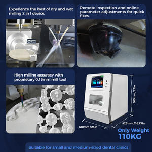 Cina produttore impianto Cnc <span class=keywords><strong>Cadcam</strong></span> 5 assi secco umido fresa dentale - Product Image 5