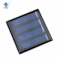 Panneau solaire époxy résistant aux intempéries ZW-545545-2V, chargeur de panneau solaire portable 2V, module de panneau solaire scellé à l'époxy 0,23W