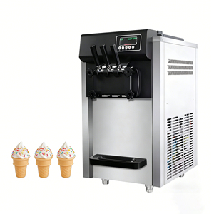 Máquina de helado suave de alta capacidad para mesa con bomba de aire para supermercados, centros comerciales, hoteles, buffets, dispositivo de ahorro de energía rápido. - Product Image 5