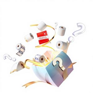 Lot de 6 boîtes d'étiquettes thermiques Lucky avec rouleaux maîtres série M110 - Product Image 1