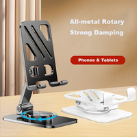 Support de téléphone de bureau en acier carbone épaissi, support de tablette sur table, réglable, portable, mains libres, support de téléphone portable
