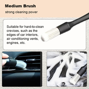 Offre Spéciale : Kit de 3 Brosses de Nettoyage Automobile Affûtées en Plastique pour Lave-Auto, Détail Intérieur, Jantes et Réservoir de Carburant - Product Image 6
