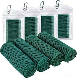 Serviette rafraîchissante instantanée en microfibre légère et respirante, imprimée sur mesure pour le yoga, le golf, le cyclisme et la plage - Product Image 1