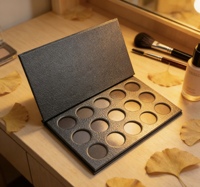 Boîtier vide pour fards à paupières minéraux à 12 compartiments avec finition mate, options de logo personnalisé et de personnalisation DIY - Palette de maquillage marque privée