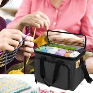 Organizador Grande para Almacenamiento de Hilo, Bolsas y Estuches para Ganchillo, Bolsas para Hilo de Ganchillo, Estuche para Agujas de Tejer - Product Image 6