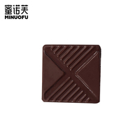 MINUOFU 100% Cacao Haute Fibre 0 Saccharose Haute Protéine Chocolat Noir Sans Sucre Boîte Noir Pièce Solide Chocolat Noir et Blanc