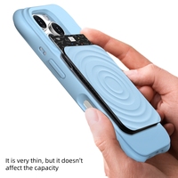 Support de carte magnétique en silicone léger pour iPhone, support de téléphone portable en silicone, nouvelle coque de téléphone portable avec design ondulé