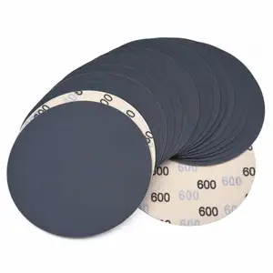 20-Pack 6-Inch Wet Dry Sandpaper 600 Grit Hook Loop Sanding Discs Abrasive Tools
