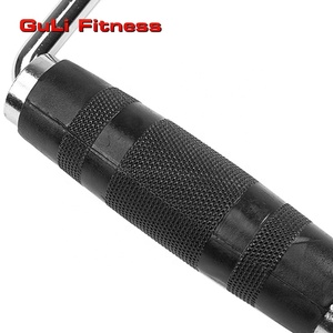 Guli <span class=keywords><strong>Fitness</strong></span> Single D Griff mit Gummi handgriff und einem zusätzlichen Karabiner haken Gym Exercise Cable Machine Attachment - Product Image 2