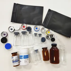 Hazır stok hızlı teslimat fermuar siyah plastik torba her türlü cam şişe damlalıklı şişe 1ml - 100ml boş şişeler