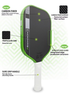 Raquette de pickleball KosmosV Gen5 T700 en fibre de carbone brute - Noyau PP de 16 mm, thermoformée, haute rotation et contrôle pour les tournois - Product Image 4