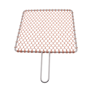 Pinniu Coréen <span class=keywords><strong>Barbecue</strong></span> Fonte 29.5cm Grill Mesh Cuivre 304 Acier Inoxydable <span class=keywords><strong>Barbecue</strong></span> Grill Grilles Treillis Métallique pour Facile à Nettoyer - Product Image 4