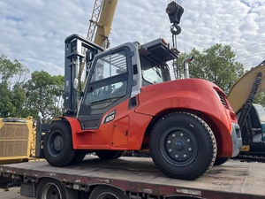 Chariot élévateur diesel contrepoids d'occasion 1000 kg avec poste de conduite, mât à deux étages et moteur Cummins pour manutention intérieure - Product Image 3