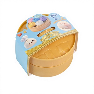 Giant <b>Glitter</b> Dumpling Squishy with Steamer Box Jumbo Mystery Bao Bun Stress Relief Toys Soft Slow-Rise Squeeze Fidget Gifts - Product Image 5