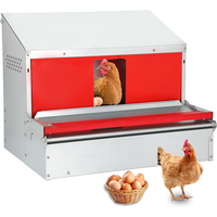 Las mejores almohadillas para nidos de gallinas para puesta de huevos en el patio trasero, caja deslizable para gallinas ponedoras