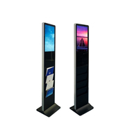 Exhibidor Digital de Folletos y Revistas con Pantalla Táctil LCD de 27 Pulgadas, Full HD, con Sistema Operativo Android/Windows, para Interiores, con Base