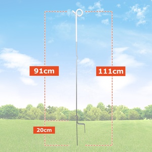 Lydite đôi đầu thép cách điện Pigtail với thép mạ kẽm Pigtail hàng rào bài viết điện hàng rào bài viết - Product Image 2