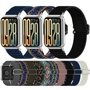 Correa de reloj trenzada de nailon para Mi Band 9 <span class=keywords><strong>Pro</strong></span> Mi Band 8 <span class=keywords><strong>Pro</strong></span> correa de reloj de nailon elástico para <span class=keywords><strong>Redmi</strong></span> Watch5 4 - Product Image 2