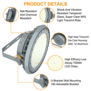 Iluminación para Áreas Peligrosas con 5 Años de Garantía, Aleación de Aluminio, Clasificación de Protección IP66, Lámpara LED a Prueba de Explosiones de 300W - Product Image 4
