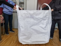 Sac de sable de couleur blanche 1000kg pp produit en usine un sac de sable de 1 tonne