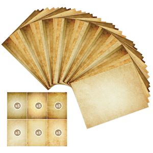 48pcs Retro thư giấy văn phòng phẩm DIY Sổ tay sổ lưu niệm trang trí chất liệu giấy thiết kế cổ điển A4 giấy cho thư bằng văn bản - Product Image 5