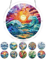 Lot de attrape-soleil en acrylique à assembler soi-même, motif puzzle, ornement de fenêtre créatif pour la décoration intérieure