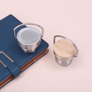Promotional Vacuum Insulated Water <b>Bottles</b> Stainless Steel Aluminum Bamboo <b>Cork</b> Bottom With Custom Logo for Employees - Product Image 4