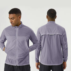 Giacca <span class=keywords><strong>da</strong></span> uomo leggera e traspirante <span class=keywords><strong>da</strong></span> esterno per abbigliamento protettivo solare ad asciugatura rapida estiva UPF50 + cappotto sportivo <span class=keywords><strong>da</strong></span> uomo - Product Image 1