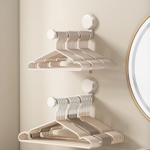 Porte-vêtements mural multifonctionnel extensible à ventouses pour la maison et le balcon, sans perçage - Product Image 2