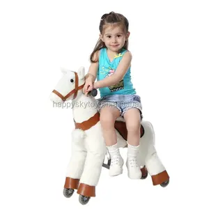 बिक्री के लिए गुआंगज़ौ सफेद घोड़े पर सवारी खिलौना