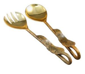 Ensemble de couverts de luxe en acier inoxydable durable, finition miroir dorée, design tendance, fabriqué à la main pour la salle à manger - Product Image 3