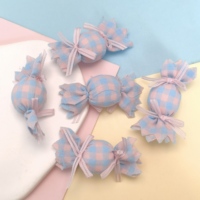 100 pièces nouveau bébé mignon barbe à papa pour accessoires de cheveux en tissu faits à la main chapeaux