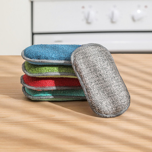 Microfiber Scrubber Sponges Used for non-stick cookware Heavy duty Dishes Washing Scrubber Easily wipes off oil stains - Product Image 6