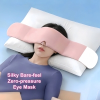 Masque de sommeil lesté, design 100% occultant, masque pour les yeux avec billes de verre