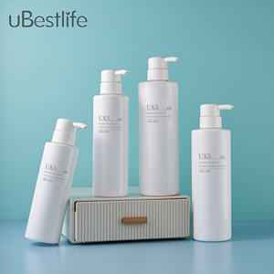 <strong>UKS</strong> Luxury Cosmetic Plastic PET Transparent Empty Shampoo Bottle Hand Wash Conditioner Soap Dispensers 300ml 400ml 500ml 600ml - Product Image 5