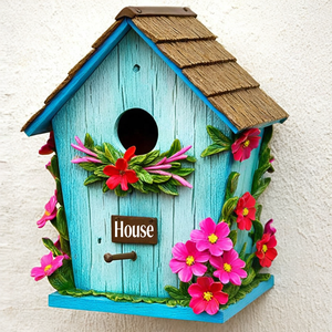 גן בית ציפור נוי שרף חמוד דקורטיבי ציפורים לקישוט חיצוני - Product Image 2