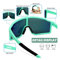 Lunettes de soleil sportives personnalisées pour enfants, verres polarisés anti-buée, lunettes de cyclisme et de course, protection UV400, lunettes de moto pour enfants OEM