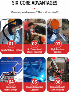 Robot Colaborativo de Soldadura MIG de 6 Ejes y 200 kg, Brazo Robótico con Motor, Caja de Cambios, PLC, Flexible, Acero Inoxidable, 220V, <span class=keywords><strong>3kW</strong></span>, 1 Año de Garantía - Product Image 6