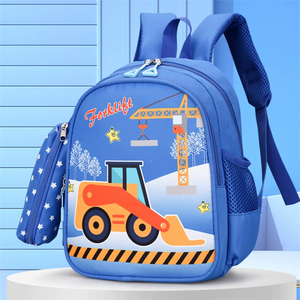 <span class=keywords><strong>Zaino</strong></span> Scolastico per Bambini 2026 Nero di Alta Qualità, Impermeabile, con Design Effetto Pietra, Stampa Carina, Morbido, per <span class=keywords><strong>Asilo</strong></span> e Scuola Primaria - Product Image 2