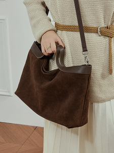 Sac à main de luxe en cuir véritable et daim de créateur pour femme, grande capacité, sacs de marque, sac à main de luxe pour femme avec fermeture à ouverture - Product Image 6
