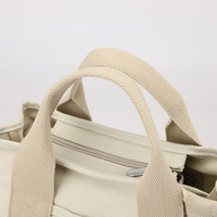 Sac fourre-tout élégant en coton réutilisable avec motif personnalisé Design d'impression à la mode bon marché pour les achats quotidiens