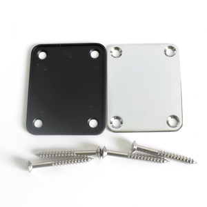 <strong>For</strong> Steel Chrome Bolt-On Electric <strong>Guitar</strong> <strong>Neck</strong> Plate <strong>for</strong> ST/TL <strong>Guitars</strong> with Screws and Gasket NP001 - Product Image 1