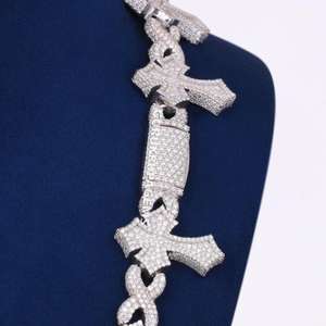 Collier de luxe en argent sterling 925 avec diamant de culture, bijou en diamant créé en laboratoire pour mariage, usage quotidien et cadeaux de mode - Product Image 4