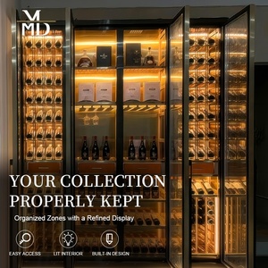 <span class=keywords><strong>Cantinetta</strong></span> Vini in Acciaio Inox su Misura in Stile Europeo/Frigorifero per Vini di Lusso a Temperatura Costante per Hotel, Villa, Ristorante - Product Image 4