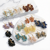 Boucles d'oreilles créoles classiques en alliage, motif boule dorée et ornementée de feuille d'or, bijoux de fête pour femmes, accessoires d'oreilles originaux